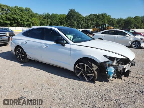 2021 Hyundai Sonata SEL Plus с VIN 5NPEJ4J23MH087332, выставлен на аукционе Copart как лот 64388295 с пробегом 36 927 миль миль и Списание • Salvage title. История ставок и продаж доступна на DreamBid. Изображение 4.