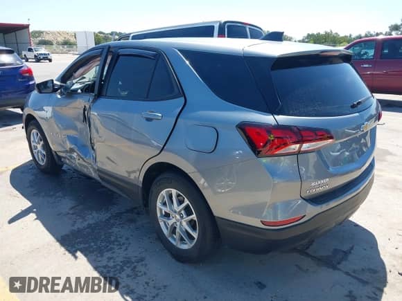 2023 Chevrolet Equinox LS with VIN 3GNAXHEG2PL242538, listed as a IAAI auction lot 43098682 with 22,600 mi miles and . Bid and sale history available at DreamBid. Image 3.