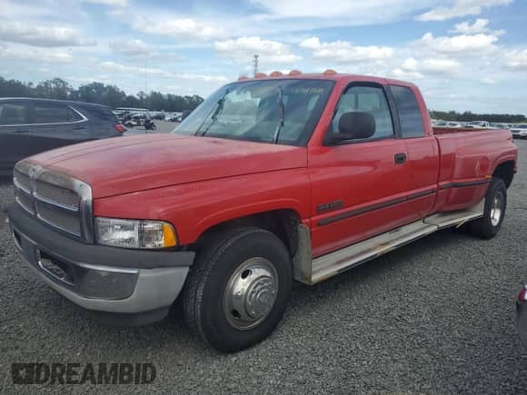 1999 Dodge 3500 with VIN 1B7MC3364XJ532365, listed as a Copart auction lot 77017124 with Not provided miles and Salvage title. Bid and sale history available at DreamBid. Image 1.