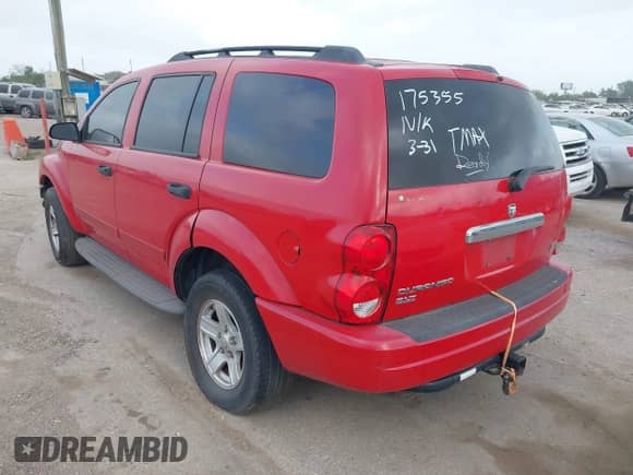 2004 Dodge Durango SLT z VIN 1D4HD48D54F175355, wystawiony jako IAAI lot #41929379 z przebiegiem 257 620 mil mil oraz . Historia ofert i sprzedaży dostępna na DreamBid. Obrazek 3.