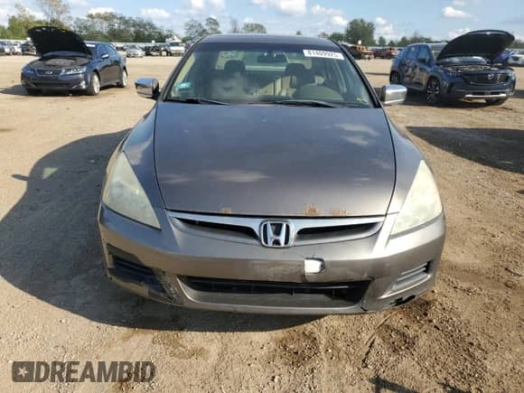 2007 Honda Accord EX-L with VIN 1HGCM56877A063484, listed as a Copart auction lot 81409925 with 267,336 mi miles and Salvage title. Bid and sale history available at DreamBid. Image 5.