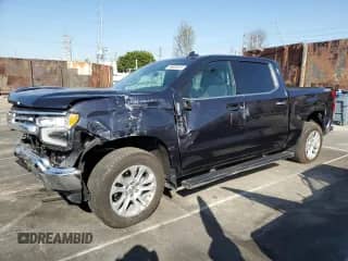 2022 Chevrolet Silverado 1500 LTZ with VIN 1GCUDGET3NZ594717, listed as a Copart auction lot 49909925 with 19,671 mi miles and Salvage title. Bid and sale history available at DreamBid. Image 1.