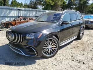 2023 Mercedes-Benz GLS 63 AMG with VIN 4JGFF8KE3PA879087, listed as a Copart auction lot 70389595 with 29,333 mi miles and Salvage title. Bid and sale history available at DreamBid. Image 1.