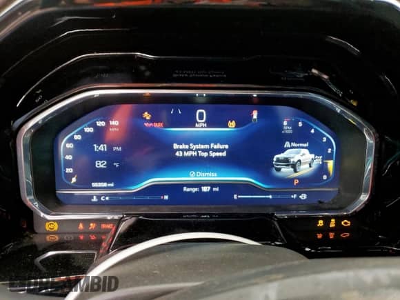 2023 Chevrolet Silverado 1500 ZR2 z VIN 3GCUDHEL3PG360876, wystawiony jako Copart lot #63487185 z przebiegiem 55 358 mil mil oraz Szkoda całkowita • Salvage title. Historia ofert i sprzedaży dostępna na DreamBid. Obrazek 9.