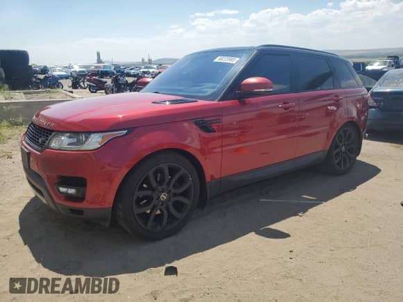 2016 Land Rover Range Rover Sport HSE z VIN SALWR2KF2GA550116, wystawiony jako Copart lot #68225985 z przebiegiem 97 989 mil mil oraz Szkoda całkowita • Salvage title. Historia ofert i sprzedaży dostępna na DreamBid. Obrazek 1.