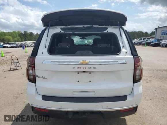 2021 Chevrolet Tahoe LS с VIN 1GNSCMKD5MR381599, выставлен на аукционе Copart как лот 51593145 с пробегом 69 920 миль миль и Списание • Salvage title. История ставок и продаж доступна на DreamBid. Изображение 6.