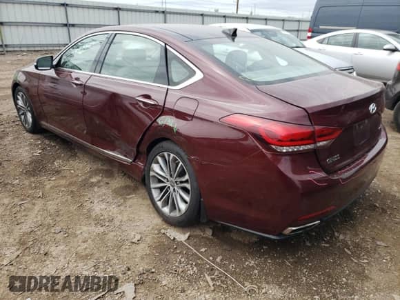 2015 Hyundai Genesis 3.8L z VIN KMHGN4JE5FU076960, wystawiony jako Copart lot #60726414 z przebiegiem Nie podano mil oraz Szkoda całkowita • Salvage title. Historia ofert i sprzedaży dostępna na DreamBid. Obrazek 2.