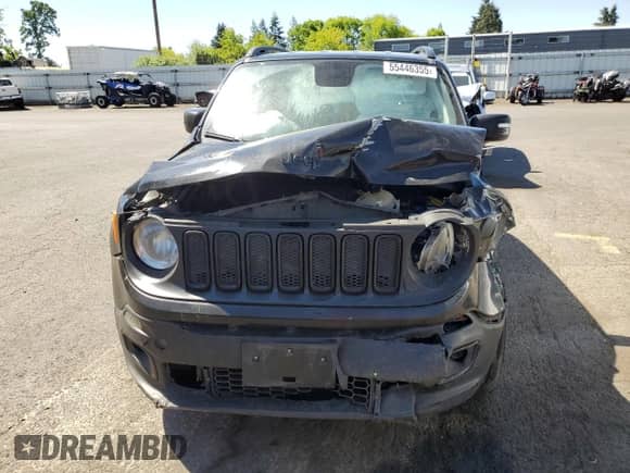 2018 Jeep Renegade Latitude with VIN ZACCJABBXJPH25230, listed as a Copart auction lot 55446355 with Not provided miles and Salvage title. Bid and sale history available at DreamBid. Image 5.
