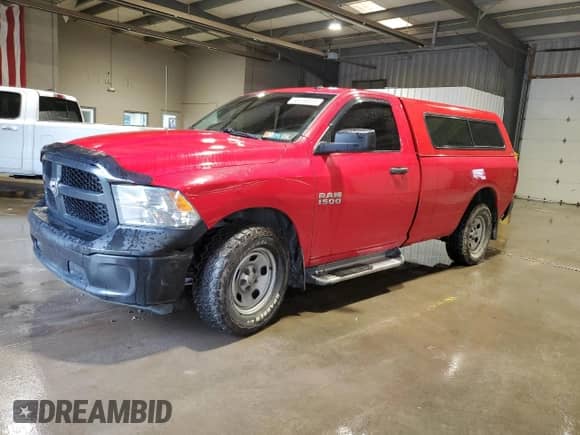 2015 Ram 1500 Tradesman with VIN 3C6JR7DG4FG676862, listed as a Copart auction lot 58736925 with 81,865 mi miles and Salvage title. Bid and sale history available at DreamBid. Image 1.