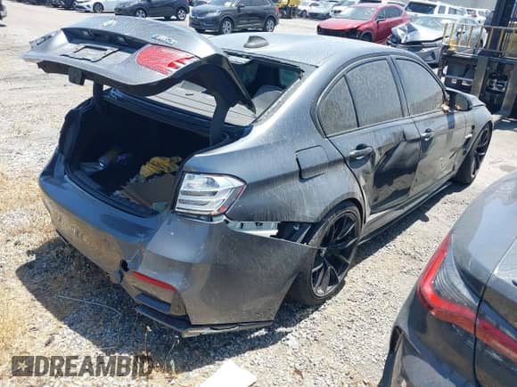 2015 BMW M3 with VIN WBS3C9C51FP806115, listed as a IAAI auction lot 42164820 with 62,774 mi miles and . Bid and sale history available at DreamBid. Image 4.