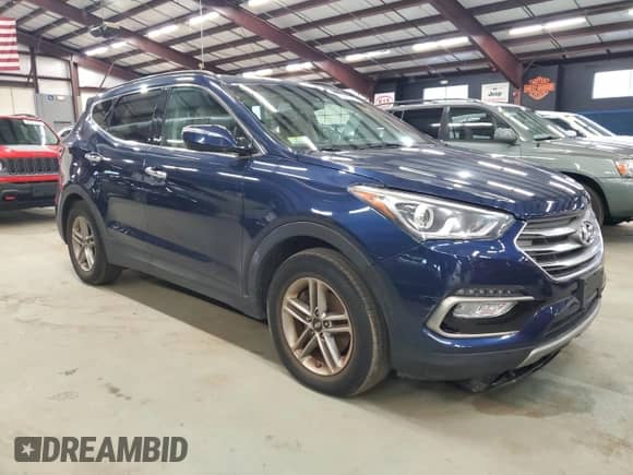 2018 Hyundai Santa Fe 2.4L with VIN 5XYZUDLB2JG509325, listed as a Copart auction lot 90853565 with 109,216 mi miles and Clean title. Bid and sale history available at DreamBid. Image 4.