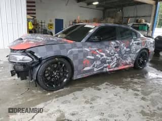 2023 Dodge Charger Scat Pack with VIN 2C3CDXGJ8PH700576, listed as a Copart auction lot 67772595 with 8,609 mi miles and Salvage title. Bid and sale history available at DreamBid. Image 1.