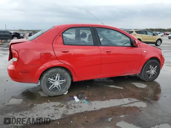 2006 Chevrolet Aveo LS with VIN KL1TD56696B599513, listed as a Copart auction lot 77619944 with 210,435 mi miles and Salvage title. Bid and sale history available at DreamBid. Image 3.