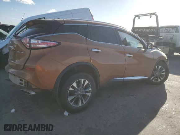2017 Nissan Murano SL with VIN 5N1AZ2MH9HN112389, listed as a Copart auction lot 47583675 with Not provided miles and Salvage title. Bid and sale history available at DreamBid. Image 3.