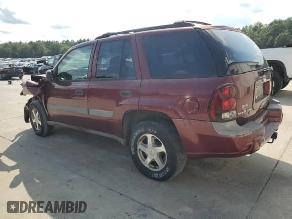 2005 Chevrolet TrailBlazer LS с VIN 1GNDS13S552106123, выставлен на аукционе Copart как лот 69841025 с пробегом 189 352 миль миль и Списание • Salvage title. История ставок и продаж доступна на DreamBid. Изображение 2.