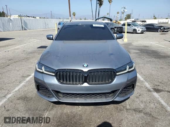 2021 BMW 5 Series 540i with VIN WBA53BJ02MWX02912, listed as a Copart auction lot 59173975 with 44,402 mi miles and Salvage title. Bid and sale history available at DreamBid. Image 5.