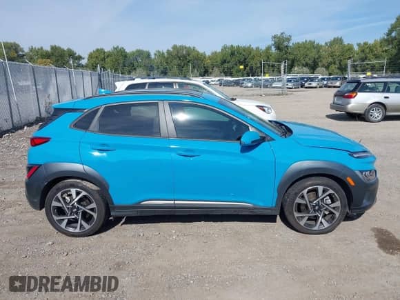 2023 Hyundai Kona Limited с VIN KM8K53A31PU992068, выставлен на аукционе IAAI как лот 43269410 с пробегом 41 695 миль миль и . История ставок и продаж доступна на DreamBid. Изображение 14.