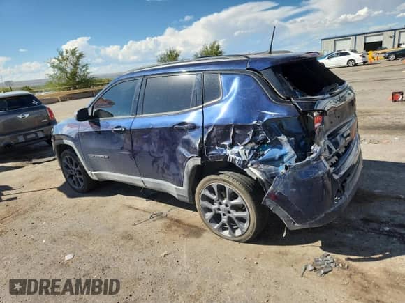 2021 Jeep Compass 80th Anniversary with VIN 3C4NJDEB0MT589497, listed as a Copart auction lot 71925025 with 93,232 mi miles and Salvage title. Bid and sale history available at DreamBid. Image 2.