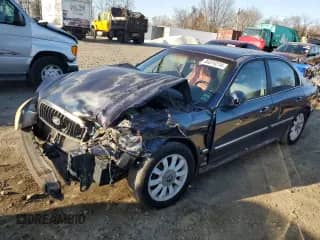 2002 Hyundai Sonata GLS with VIN KMHWF35H62A567458, listed as a Copart auction lot 84374214 with Not provided miles and Salvage title. Bid and sale history available at DreamBid. Image 1.