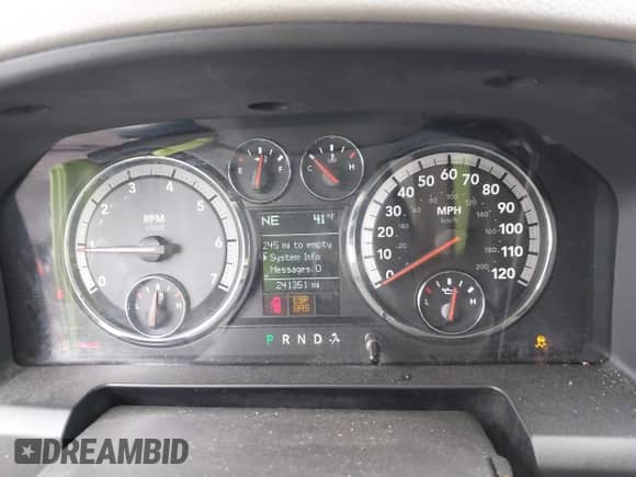 2009 Dodge 1500 SLT with VIN 1D3HV13T59J527367, listed as a IAAI auction lot 41738696 with 241,351 mi miles and . Bid and sale history available at DreamBid. Image 7.