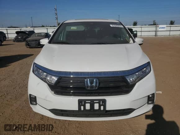 2021 Honda Odyssey EX-L with VIN 5FNRL6H75MB007195, listed as a Copart auction lot 81046655 with 44,180 mi miles and Salvage title. Bid and sale history available at DreamBid. Image 5.