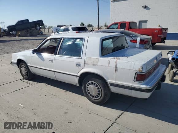 1993 Dodge Dynasty with VIN 1B3XC4632PD153627, listed as a Copart auction lot 75645834 with 199,336 mi miles and Salvage title. Bid and sale history available at DreamBid. Image 2.