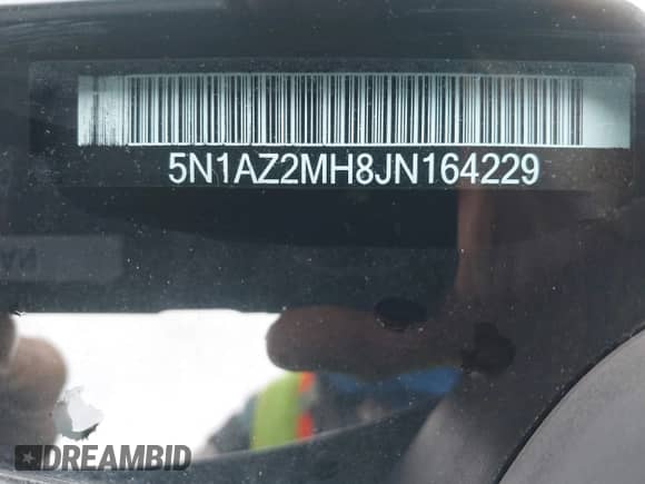 2018 Nissan Murano Platinum z VIN 5N1AZ2MH8JN164229, wystawiony jako IAAI lot #42340582 z przebiegiem 105 245 mil mil oraz . Historia ofert i sprzedaży dostępna na DreamBid. Obrazek 9.