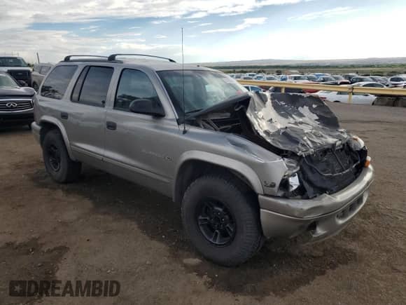 2000 Dodge Durango with VIN 1B4HR28Y3YF288181, listed as a Copart auction lot 61958485 with Not provided miles and Salvage title. Bid and sale history available at DreamBid. Image 4.
