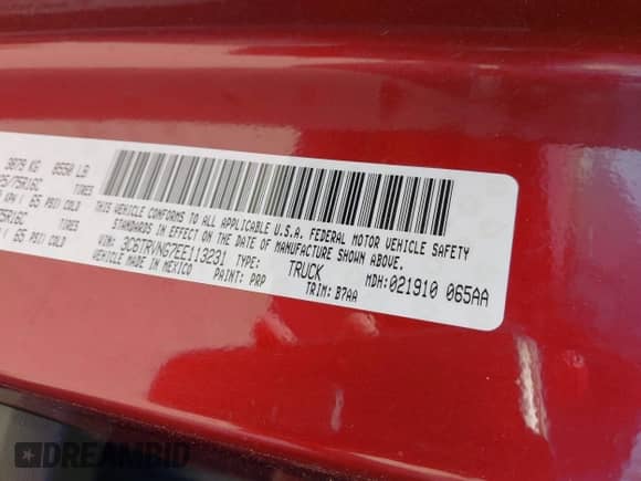 2014 Ram ProMaster Cargo with VIN 3C6TRVNG7EE113231, listed as a IAAI auction lot 41762497 with 249,043 mi miles and . Bid and sale history available at DreamBid. Image 9.
