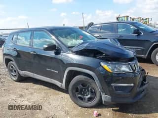 2018 Jeep Compass Sport with VIN 3C4NJCAB2JT106961, listed as a IAAI auction lot 43114908 with 85,769 mi miles and . Bid and sale history available at DreamBid. Image 1.