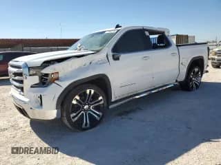 2021 GMC Sierra 1500 SLE with VIN 3GTP8BED6MG101057, listed as a Copart auction lot 77355774 with Not provided miles and Salvage title. Bid and sale history available at DreamBid. Image 1.