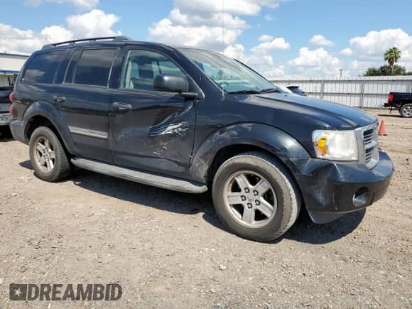 2007 Dodge Durango SLT with VIN 1D8HB48277F532803, listed as a Copart auction lot 84757655 with 162,758 mi miles and Salvage title. Bid and sale history available at DreamBid. Image 4.