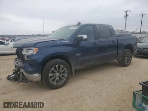 2022 Chevrolet Silverado 1500 LT with VIN 2GCPACED4N1506676, listed as a Copart auction lot 43747315 with 77,731 mi miles and Salvage title. Bid and sale history available at DreamBid. Image 1.