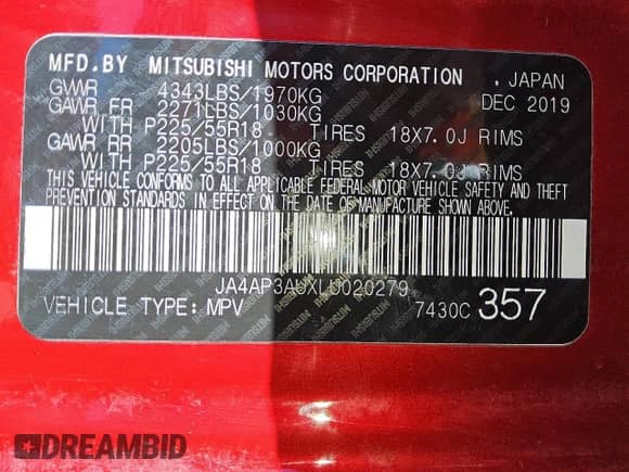 2020 Mitsubishi Outlander ES с VIN JA4AP3AUXLU020279, выставлен на аукционе Copart как лот 85198375 с пробегом 134 487 миль миль и Чистый • Clean title. История ставок и продаж доступна на DreamBid. Изображение 13.