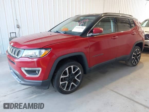 2018 Jeep Compass Limited z VIN 3C4NJDCB2JT146797, wystawiony jako IAAI lot #43444706 z przebiegiem 40 000 mil mil oraz . Historia ofert i sprzedaży dostępna na DreamBid. Obrazek 17.