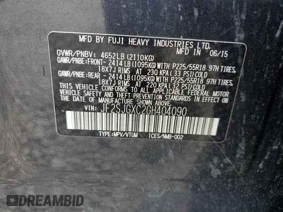 2016 Subaru Forester XT Touring z VIN JF2SJGXC2GH404090, wystawiony jako Copart lot #70117175 z przebiegiem 272 681 mil mil oraz Czysty tytuł • Clean title. Historia ofert i sprzedaży dostępna na DreamBid. Obrazek 13.