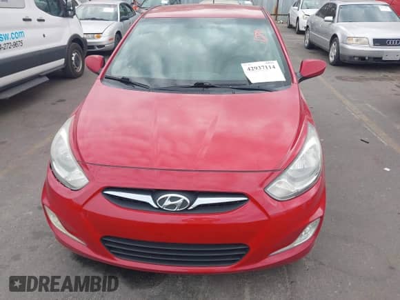2012 Hyundai Accent SE with VIN KMHCU5AEXCU018071, listed as a IAAI auction lot 42937114 with 197,223 mi miles and . Bid and sale history available at DreamBid. Image 6.
