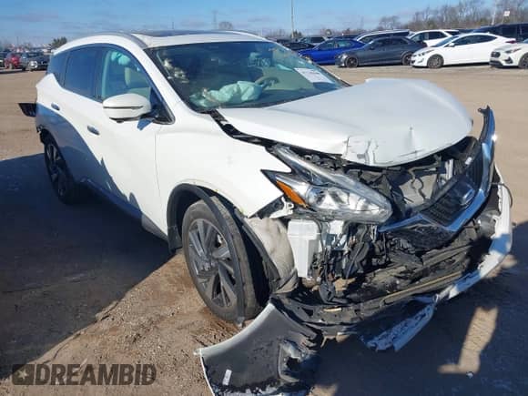 2016 Nissan Murano S с VIN 5N1AZ2MH1GN144560, выставлен на аукционе IAAI как лот 41230648 с пробегом 61 800 миль миль и . История ставок и продаж доступна на DreamBid. Изображение 1.