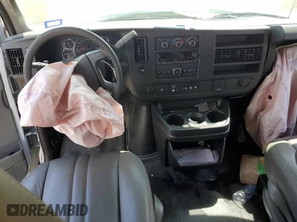2020 Chevrolet Express Passenger LS with VIN 1GAZGNFP2L1226682, listed as a Copart auction lot 64005154 with Not provided miles and Salvage title. Bid and sale history available at DreamBid. Image 8.