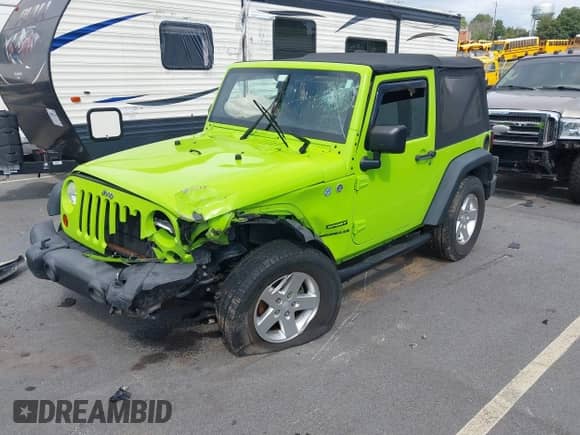 2013 Jeep Wrangler Sport with VIN 1C4AJWAG9DL558420, listed as a IAAI auction lot 43342153 with 74,099 mi miles and . Bid and sale history available at DreamBid. Image 18.