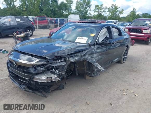 2022 Honda Accord Sport z VIN 1HGCV2F35NA021361, wystawiony jako IAAI lot #43045660 z przebiegiem 48 359 mil mil oraz . Historia ofert i sprzedaży dostępna na DreamBid. Obrazek 2.