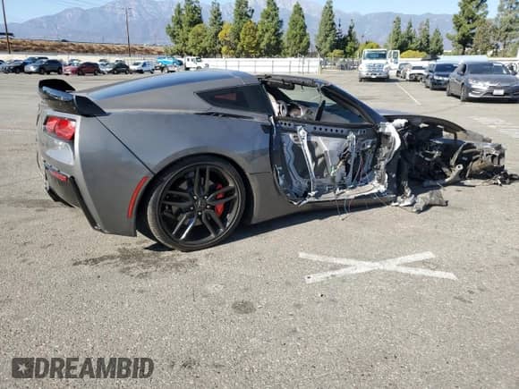 2016 Chevrolet Corvette 3LT with VIN 1G1YF2D78G5122230, listed as a Copart auction lot 78964074 with Not provided miles and Salvage title. Bid and sale history available at DreamBid. Image 3.