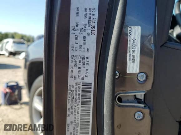 2017 Jeep Compass High Altitude с VIN 1C4NJCEB0HD189400, выставлен на аукционе Copart как лот 81096305 с пробегом 47 235 миль миль и Списание • Salvage title. История ставок и продаж доступна на DreamBid. Изображение 12.