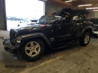2021 Jeep Wrangler Unlimited Sport Altitude with VIN 1C4HJXDG5MW532637, listed as a Copart auction lot 45236365 with 39,214 mi miles and Salvage title. Bid and sale history available at DreamBid. Image 1.