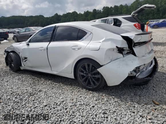 2024 Lexus IS 350 F Sport z VIN JTHBZ1B25R5076539, wystawiony jako Copart lot #64196115 z przebiegiem 18 590 mil mil oraz Szkoda całkowita • Salvage title. Historia ofert i sprzedaży dostępna na DreamBid. Obrazek 2.