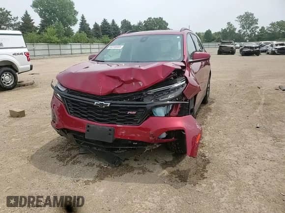 2024 Chevrolet Equinox RS с VIN 3GNAXMEG0RS179084, выставлен на аукционе Copart как лот 60318555 с пробегом 18 483 миль миль и Списание • Salvage title. История ставок и продаж доступна на DreamBid. Изображение 13.