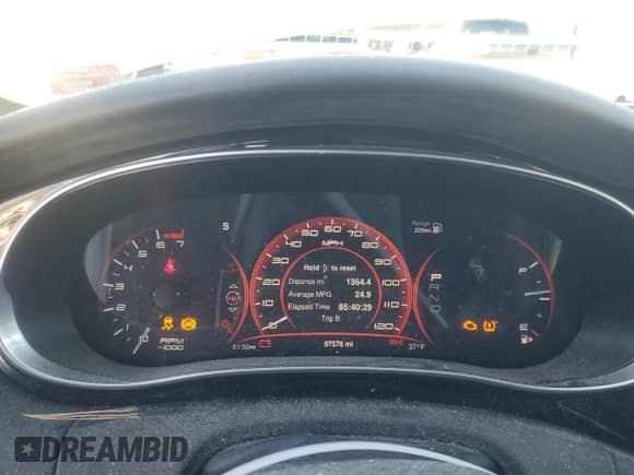 2013 Dodge Dart Limited with VIN 1C3CDFCH5DD317099, listed as a Copart auction lot 83534934 with 97,578 mi miles and Clean title. Bid and sale history available at DreamBid. Image 9.