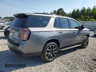 2021 Chevrolet Tahoe RST with VIN 1GNSKRKD8MR406981, listed as a Copart auction lot 69348985 with 152,879 mi miles and Salvage title. Bid and sale history available at DreamBid. Image 3.