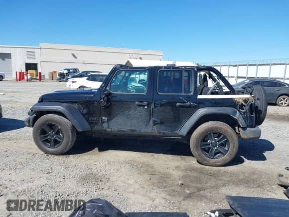 2021 Jeep Wrangler Unlimited Sport S with VIN 1C4HJXDG4MW753159, listed as a IAAI auction lot 41723515 with 86,589 mi miles and . Bid and sale history available at DreamBid. Image 15.