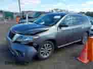 2015 Nissan Pathfinder S with VIN 5N1AR2MM5FC660881, listed as a IAAI auction lot 43377275 with 144,076 mi miles and . Bid and sale history available at DreamBid. Image 2.